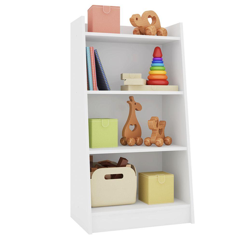 Estante Infantil Multiuso Montessoriano Branco - Art In Móveis