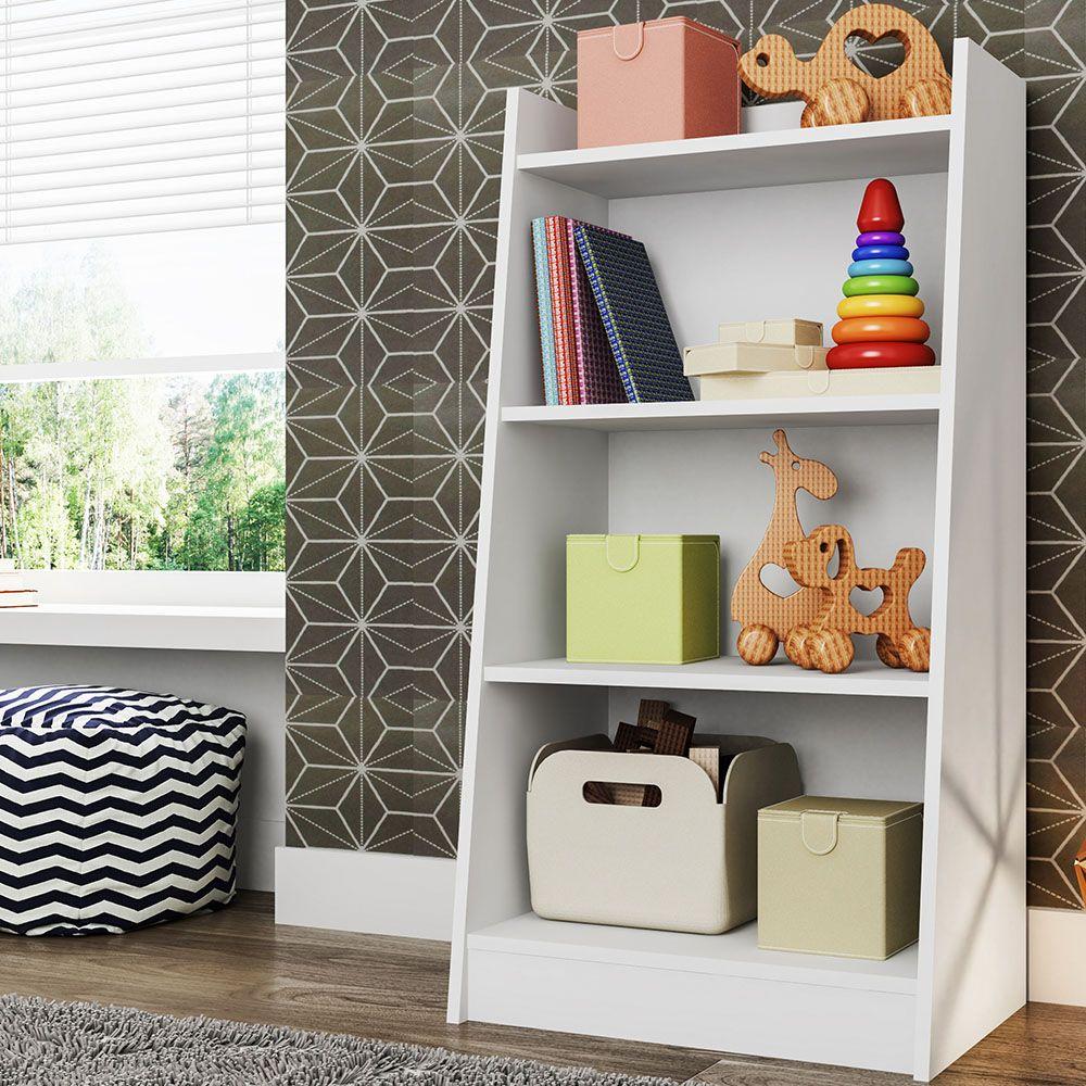 Estante Infantil Multiuso Montessoriano Branco - Art In Móveis