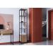 Estante c/ 6 Prateleiras  e 1 porta com Estrutura Aço Artetube 180x33