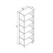 Estante c/ 6 Prateleiras com Estrutura Aço Artetube 180x63