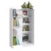 Estante c/ Gabinete Oculto Lock Branco - Art In Móveis