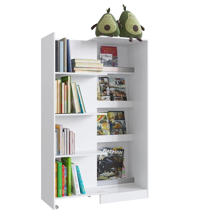 Estante c/ Gabinete Oculto Lock Branco - Art In Móveis
