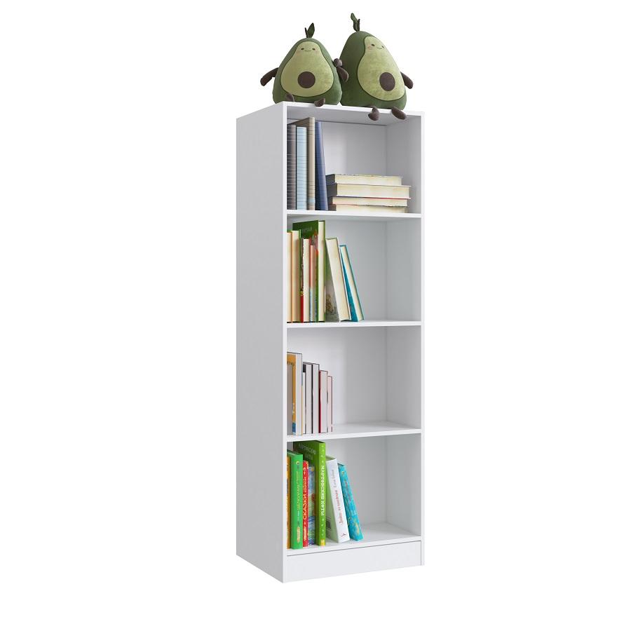 Estante c/ Gabinete Oculto Lock Branco - Art In Móveis