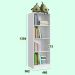 Estante c/ Gabinete Oculto Lock Branco - Art In Móveis