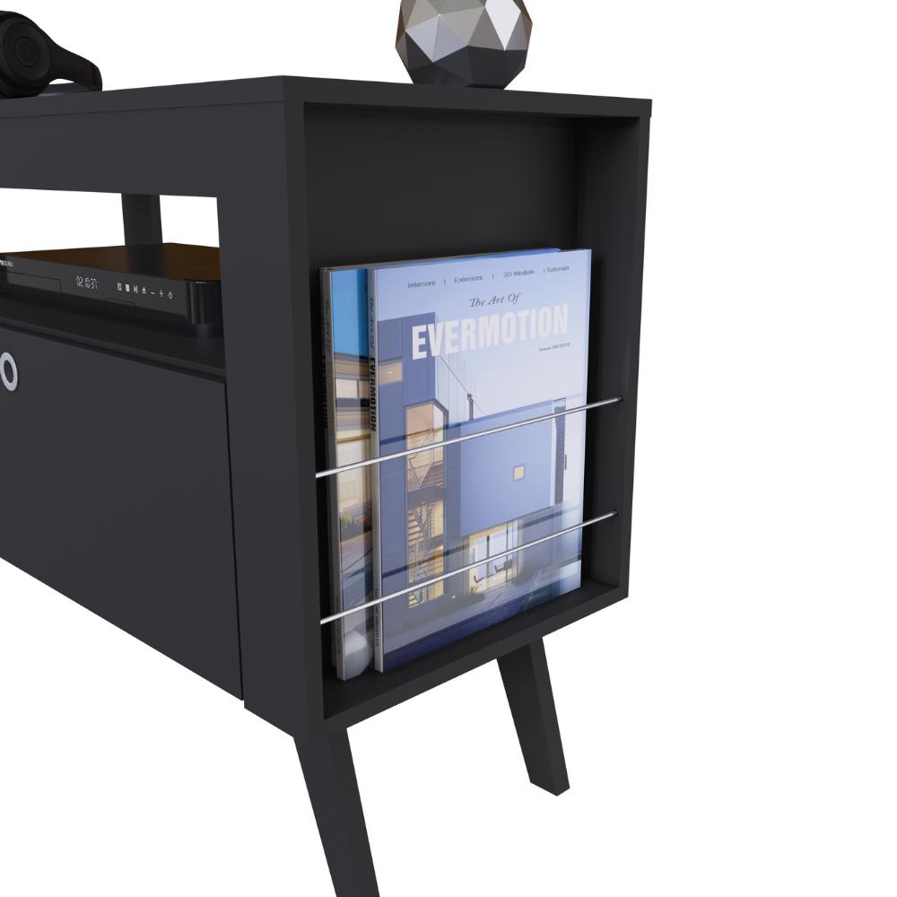 Home Com Bancada e Painel TV até 70 Itália Preto - Art in Móveis