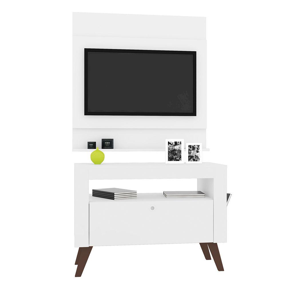 Home Rack Bancada e Painél TV até 36 Canadá Branco - Art In Móveis