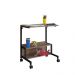 Mesa Auxiliar de Trabalho com Regulagem de Altura e Rodizios Artetube 54x36