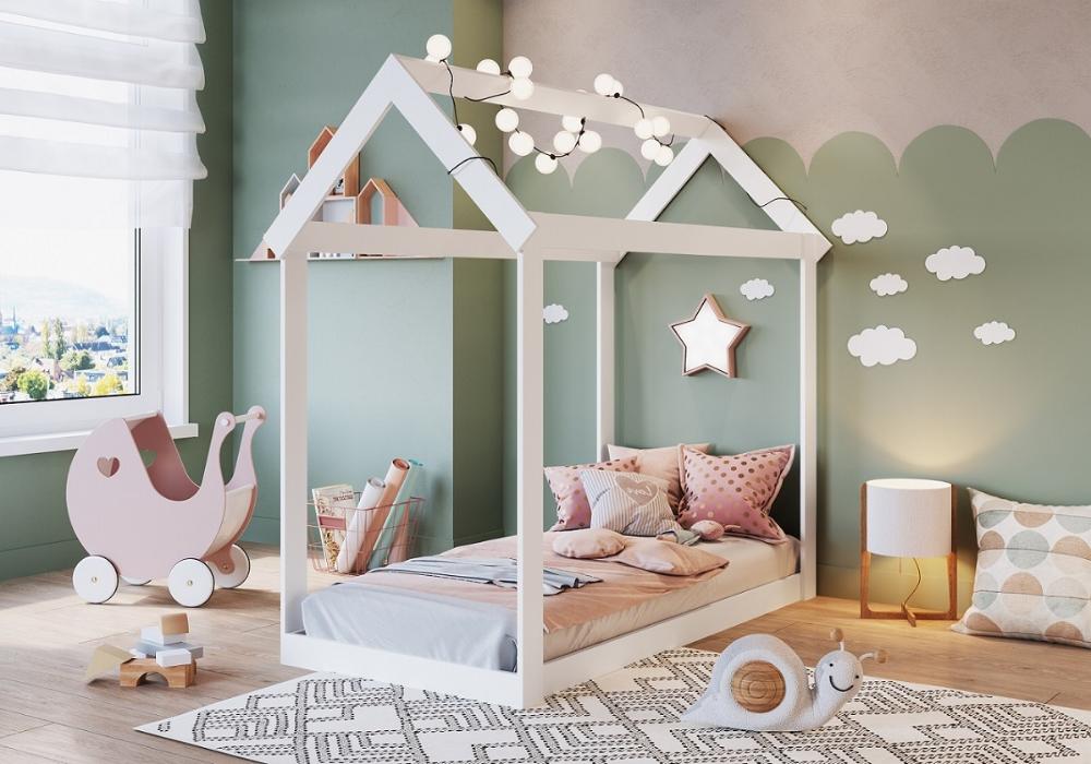 Mini Cama Infantil Montessoriano  Meu Fofinho Branco - Art In Móveis