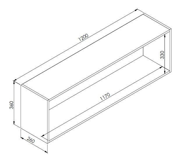 Nicho Horizontal Organizador Multiuso Funcionale Branco - Art In Móveis