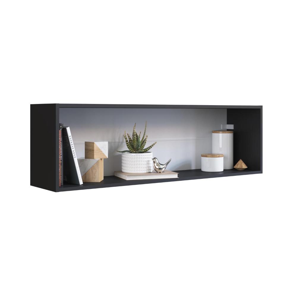 Nicho Horizontal Organizador Multiuso Funcionale Preto - Art In Móveis