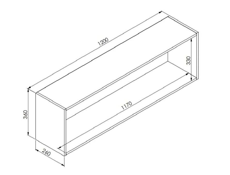 Nicho Parede Horizontal Organizador Multiuso Funcionale