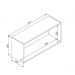Nicho Parede Horizontal Organizador Multiuso Funcionale Preto - Art In Móveis