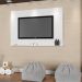 Painel Parede Tv Até 55' Dakota Branco - Art In Moveis