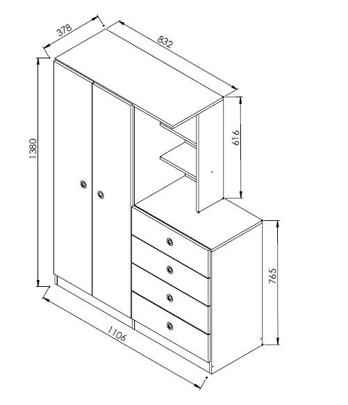 Quarto Infantil completo Montessoriano Meu Fofinho Branco - Art In Moveis