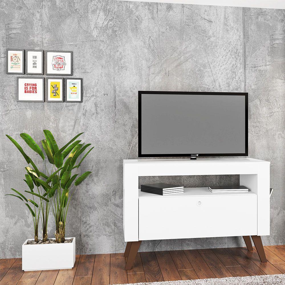Rack Tv Até 36' Toronto Branco - Art In Moveis
