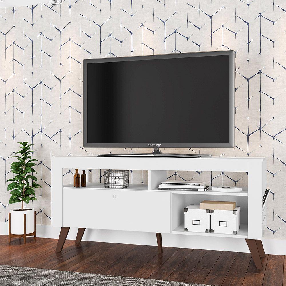 Rack Tv Até 55' Montreal Branco - Art In Moveis