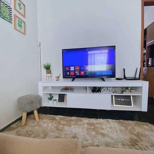 Rack Tv Até 70' Quebec Branco - Art In Moveis