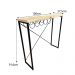 Aparador de Ferro e Madeira Style Line Industrial com Suporte para Vinho Natural e Preto