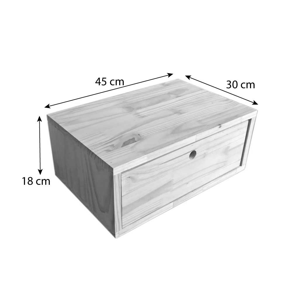 Aparador de Ferro e Madeira Style Slim Industrial Uno com Gaveta Nozes e Preto