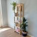 Estante 6 Prateleiras de Madeira Pinus Linea Slim Natural