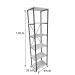 Estante Style de Ferro e Madeira Dual 5 e 6 Prateleiras Industrial Nozes e Preto
