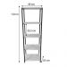 Estante Style de Ferro e Madeira Slim 5 Prateleiras Industrial Nozes e Preto