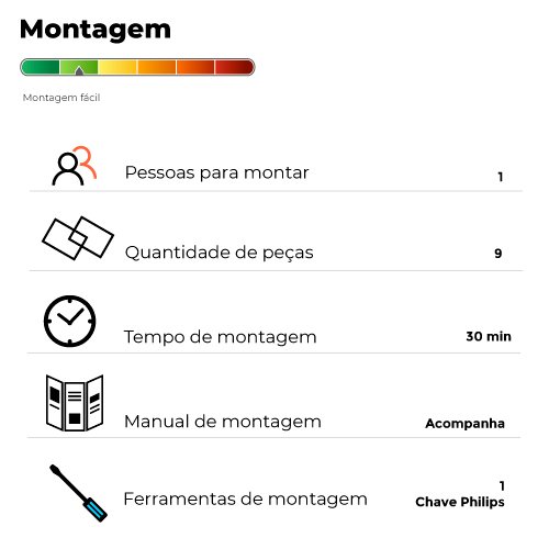 Estante Torre Industrial de Ferro e Madeira Slim 6 Prateleiras Nozes e Branco
