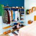 Guarda-Roupas Industrial de Ferro e Madeira Closet Modular Carvalho e Branco