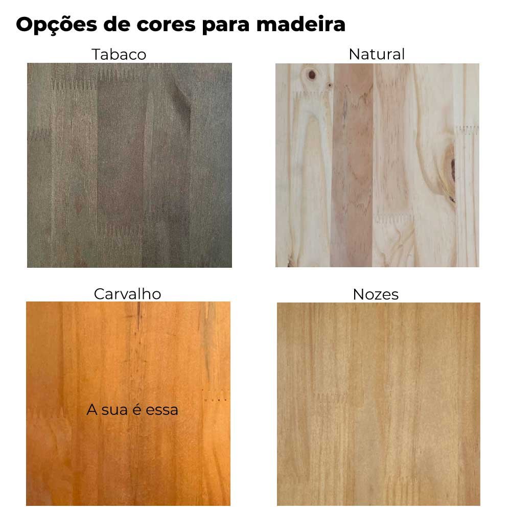 Guarda-Roupas Industrial de Ferro e Madeira Closet Modular Carvalho e Branco