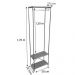 Guarda-Roupas Industrial de Ferro e Madeira Closet Modular Carvalho e Branco