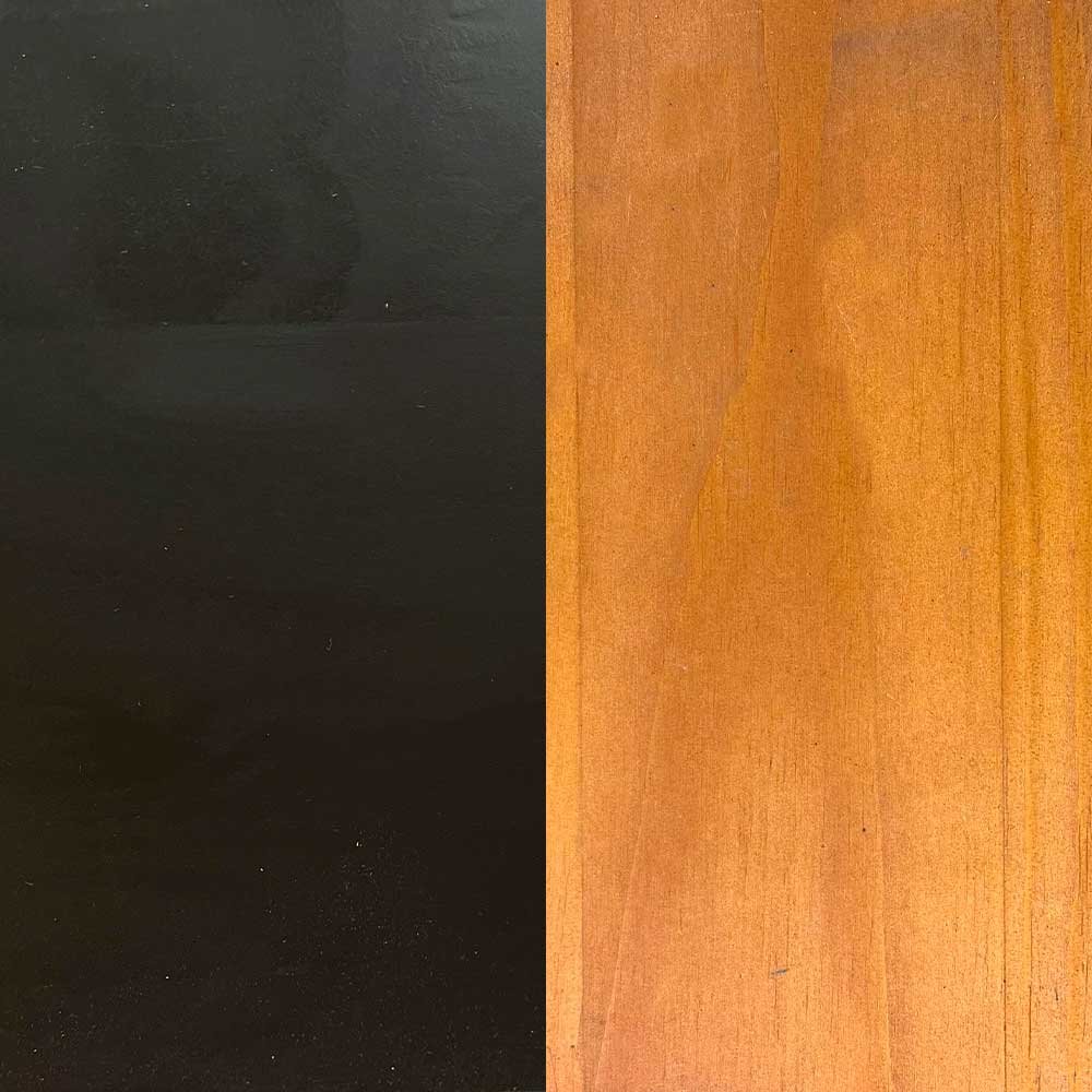 Home Office Escrivaninha e Estante de Madeira Pinus Linea Slim Carvalho e Preto