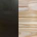 Home Office Escrivaninha e Estante de Madeira Pinus Linea Slim Natural e Preto