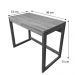 Home Office Escrivaninha e Estante de Madeira Pinus Linea Slim Nozes