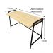 Mesa Escritório de Ferro e Madeira Industrial Steel 124cm Nozes e Preto