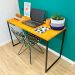Mesa para Escritório de Ferro e Madeira 120cm Style Industrial Carvalho e Preto