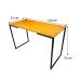 Mesa para Escritório de Ferro e Madeira 120cm Style Industrial Carvalho e Preto