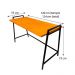 Mesa para Escritório de Ferro e Madeira Industrial Steel 124cm Carvalho e Preto