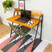 Mesa para Escritório de Ferro e Madeira Style Stair 100cm Carvalho e Preto