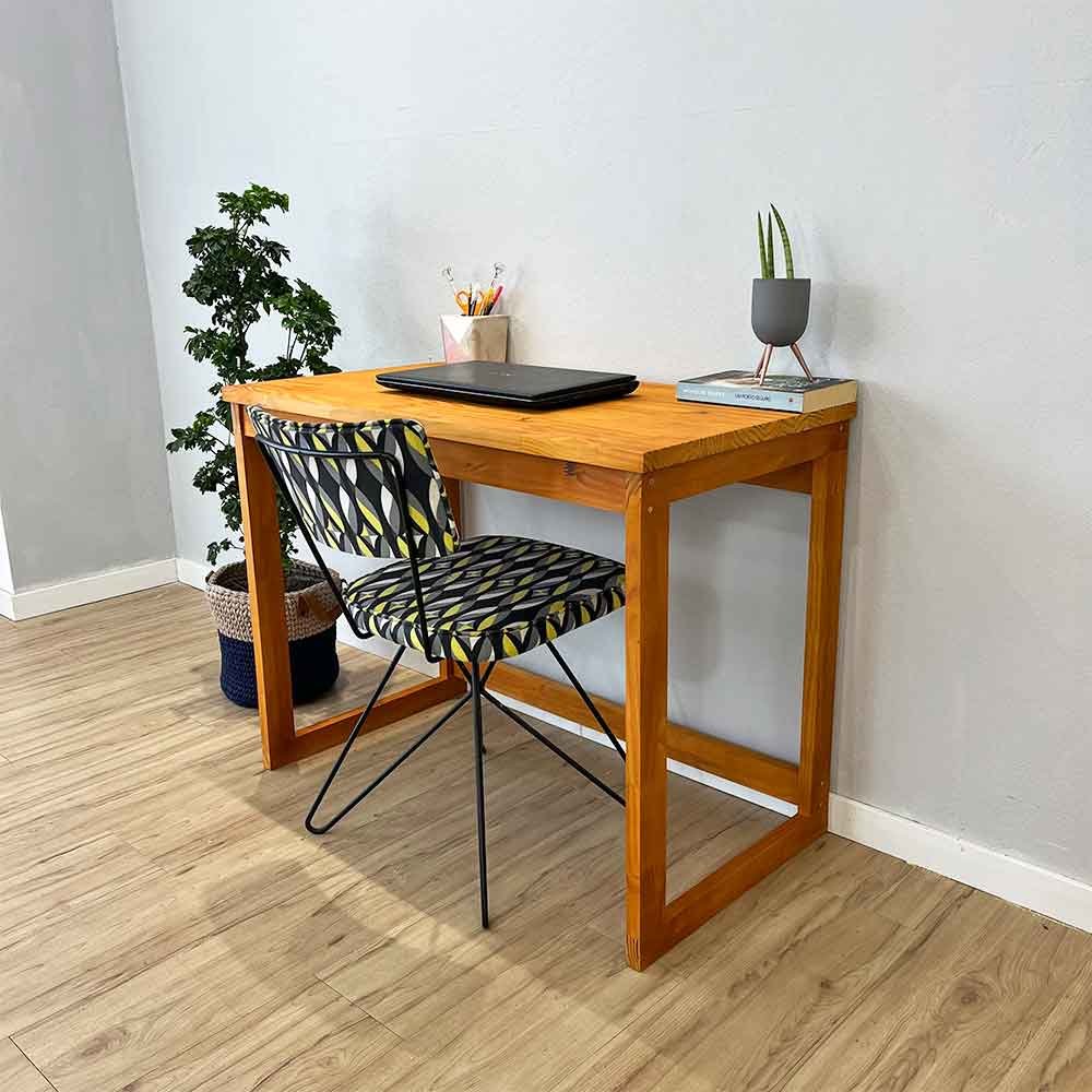 Mesa para Escritório de Madeira Pinus Linea Carvalho