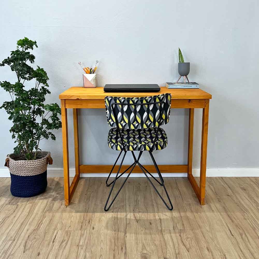 Mesa para Escritório de Madeira Pinus Linea Carvalho