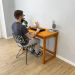 Mesa para Escritório de Madeira Pinus Linea Carvalho