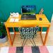 Mesa para Escritório de Madeira Pinus Linea Carvalho