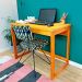 Mesa para Escritório de Madeira Pinus Linea Carvalho