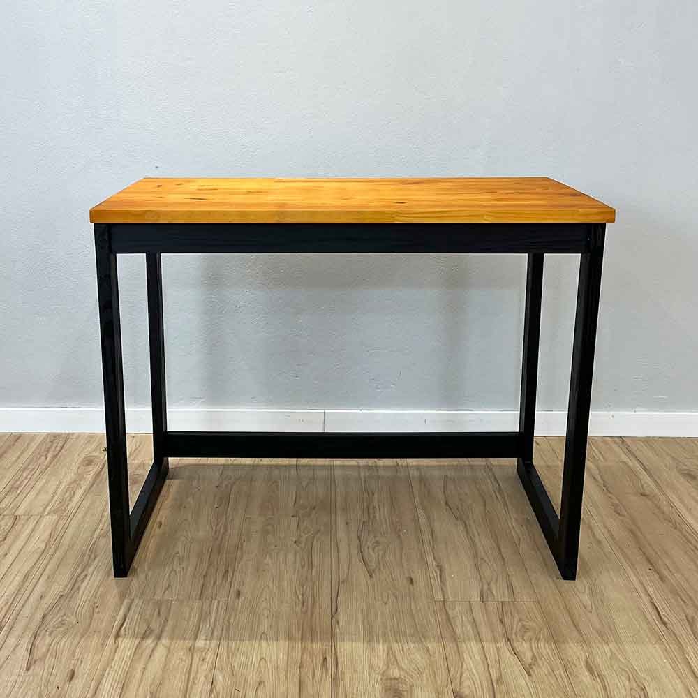 Mesa para Escritório de Madeira Pinus Linea Carvalho e Preto