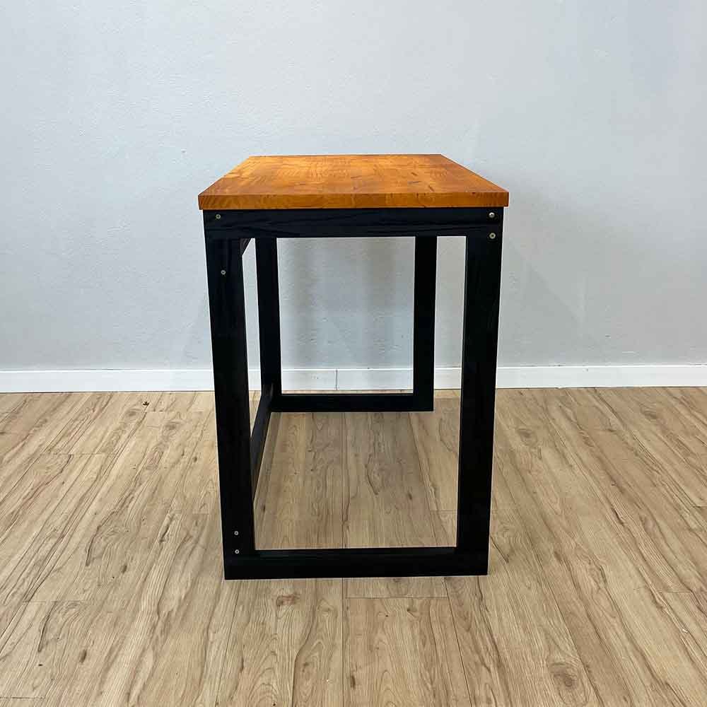 Mesa para Escritório de Madeira Pinus Linea Carvalho e Preto