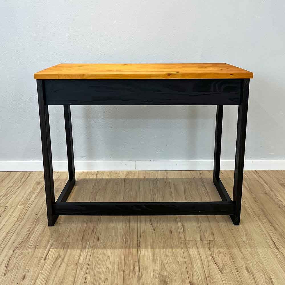 Mesa para Escritório de Madeira Pinus Linea Carvalho e Preto