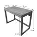 Mesa para Escritório de Madeira Pinus Linea Carvalho e Preto