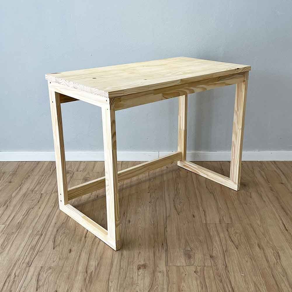 Mesa para Escritório de Madeira Pinus Linea Natural