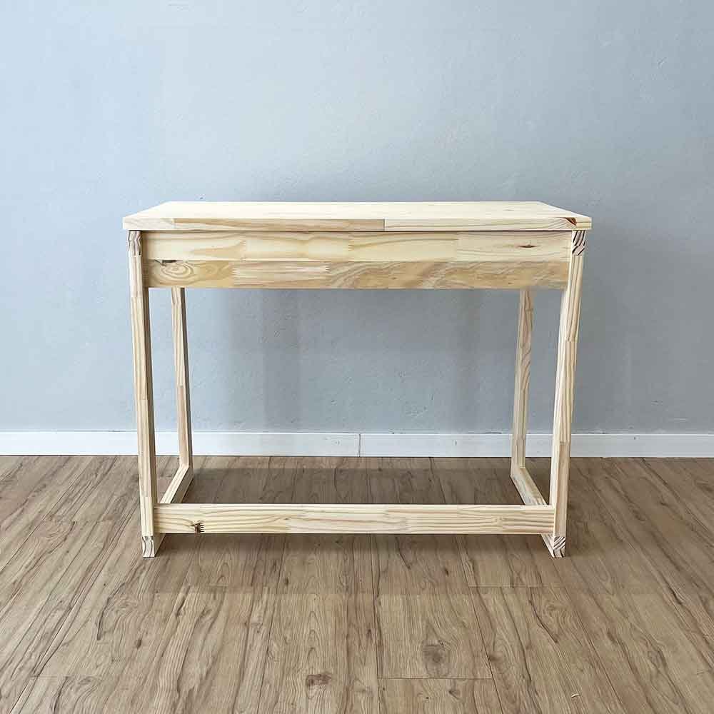 Mesa para Escritório de Madeira Pinus Linea Natural