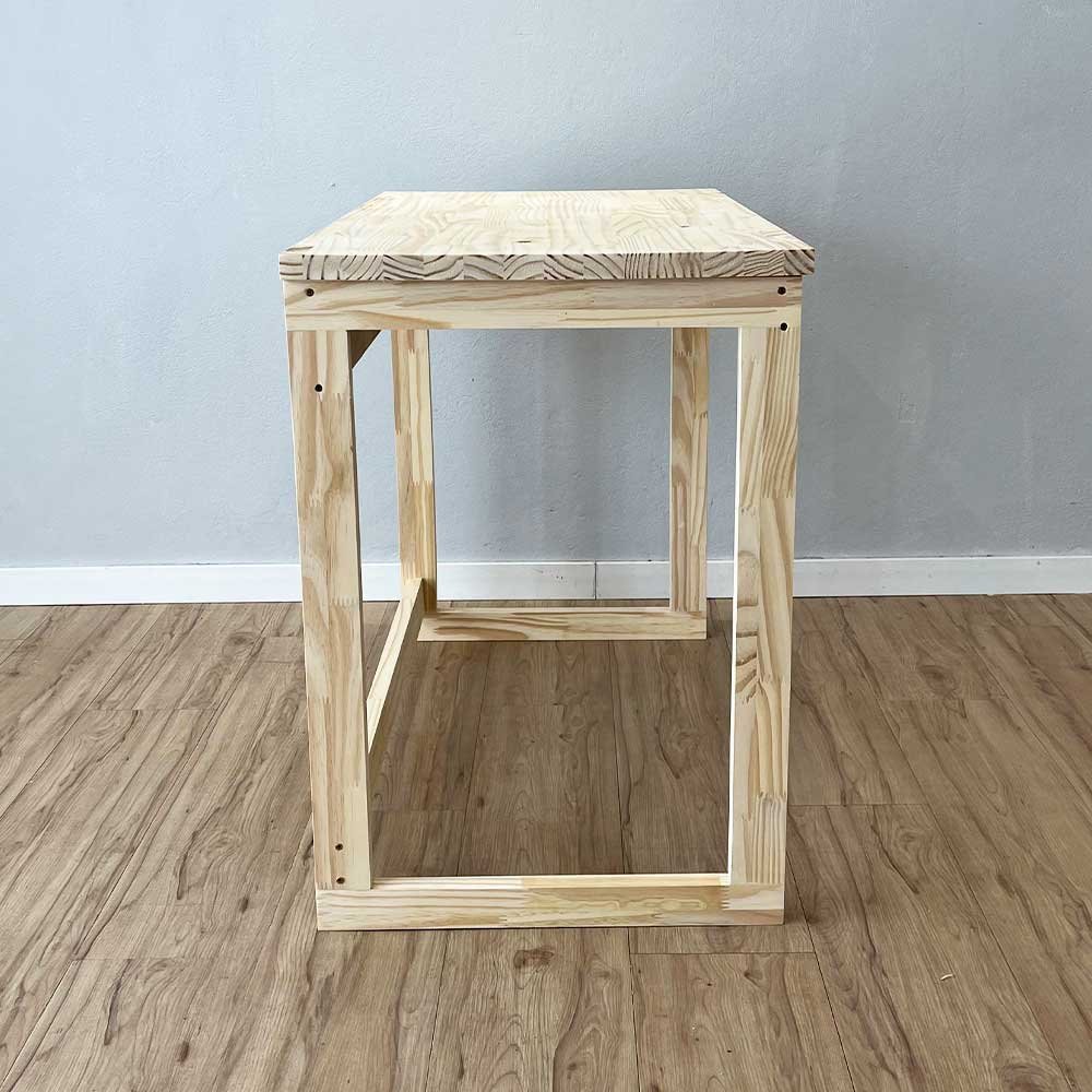Mesa para Escritório de Madeira Pinus Linea Natural